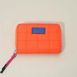 Vibrant Orange Quilted Wallet